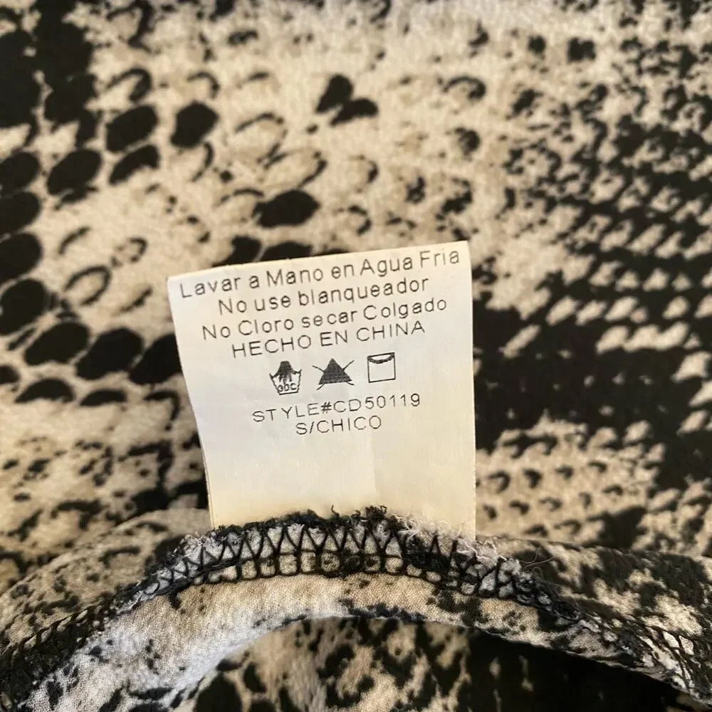 Trac Snake Skin Sleeveless Mini Dress Small - Picture 5 of 9